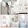 CREATCABIN 4 Sheets 4 Styles Plant PVC Self Adhesive Decorative Stickers DIY-CN0002-97-4