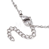Round Natural Cultured Freshwater Pearl Pendant Necklaces X-NJEW-JN04965-5