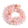 Natural Pink Aventurine Beads Strands G-H057-A07-01-3