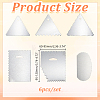 6Pcs Cake Cream 430 Stainless Steel Scraper AJEW-WH0410-142-2