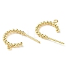 Brass Ring Stud Earring Findings X-KK-F862-01G-2