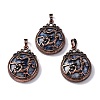 Natural Blue Spot Jasper Pendants G-A241-02R-07-1