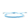 Braided Nylon Cord Adjustable Bracelets for Women Men XS3159-18-1