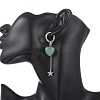 Valentine's Day Heart 304 Stainless Steel Hoop Earrings EJEW-TA00799-01-3