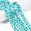 Dyed Natural White Jade Beads Strands G-T138-S10-1