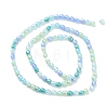 Gradient Color Electroplate Glass Bead Strands GLAA-E042-04C-2