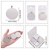 201 Stainless Steel Flat Round Stamping Blank Tag Pendants STAS-BC0002-19P-3