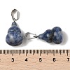 Natural Blue Spot Jasper Pendants G-B127-03P-03-4