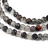 Natural Black Rutilated Quartz Beads Strands G-H003-B05-02-3