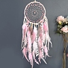 Cotton Woven Net/Web with Feather Hanging Decorations PW-WG17D07-01-1