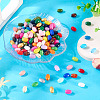 300Pcs Spray Painted Schima Wood Beads WOOD-TA0002-83A-5