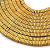 Electroplated Synthetic Non-magnetic Hematite Beads Strands G-P262-22-G01-3