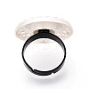 Adjustable Alloy & Iron Bezel Cup Ring Base with Rotatable Tray MAK-T012-05S-3