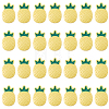 30Pcs Pineapple Resin Shank Buttons BUTT-CP0001-19-7