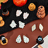 8Pcs 4 Styles Halloween Ghost Enamel Pin JEWB-CP0001-07-4