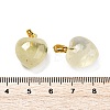 Natural Lemon Quartz Pendants G-J386-H18-G-3