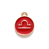 Alloy Enamel Pendants ENAM-S124-01B-07K-2