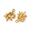 304 Stainless Steel with Crystal Rhinestone Charms RB-L002-02G-2