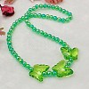 Lovely Transparent Acrylic Necklaces for Children's Day Gift NJEW-JN00269-04-2
