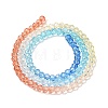 Transparent Painted Glass Beads Strands X1-DGLA-A034-T4mm-A13-5