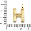 Brass Micro Pave Cubic Zirconia Pendants KK-B126-02G-H-3