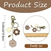 Wood & Alloy Pendant Decorations KEYC-YW00261-2