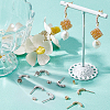 12Pcs 2 Styles Brass Stud Earring Findings KK-BBC0028-22-4