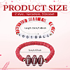 32Pcs 2 Style Handmade Polymer Clay & Acrylic Bead Bracelets BJEW-PH02016-2