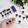 20Pcs 10 Styles Silicone Pendants SIL-SC0002-94-3