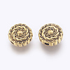 Tibetan Style Alloy Beads X-TIBEB-R022-AG-LF-2