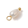 Natural Freshwater Pearl Potato Charms PALLOY-JF03202-01-5