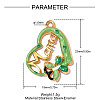Mother's Day 304 Stainless Steel Enamel Pendants STAS-OY013-86G-2
