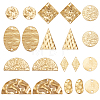 60Pcs 10 Styles Brass Connector Charms KK-BC0011-17-1