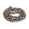 Electroplate Glass Beads Strands EGLA-R016-4m-27-2