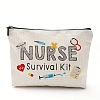 Nurse Cotton Linen Cosmetic Bag PW-WG63290-02-1