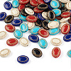 BEADTHOVEN 100Pcs 5 Colors Plating Retro Acrylic Beads PACR-BT0001-01-2