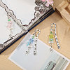 3Pcs 3 Colors Zinc Alloy Hook Bookmarks AJEW-GL0003-53-5