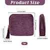 Velvet Jewelry Storage Zipper Pouches ABAG-WH0063-117A-2