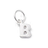 925 Sterling Silver Letter Charms STER-C012-01S-B-1