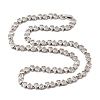 Brass Micro Pave Cubic Zirconia Geometric Tennis Necklaces NJEW-C121-02A-P-4