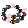 Natural Green Aventurine & Rose Quartz & Red Agate & Tiger Eye & Amethyst Beads Strands G-S364-096-2