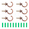 Spritewelry 16Pcs 2 Style Zinc Alloy Hook Hanger FIND-SW0001-04R-1
