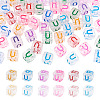 50Pcs Acrylic European Beads MACR-TADJ0001-13U-2