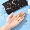 10Pcs Brass Hoop Earrings KK-YW0003-68G-5
