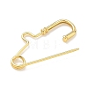 925 Sterling Silver Safety Pin Brooch Findings STER-H120-02G-2
