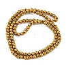 Electroplate Synthetic Magnetic Hematite Beads Strands G-A263-B01-02-3