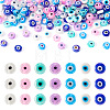  175Pcs 7 Colors Handmade Evil Eye Lampwork Beads EGLA-TA0001-32-1