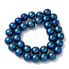 Electroplated Synthetic Magnetic Hematite Beads Strands G-I364-K01-01-2