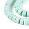 Opaque Solid Color Glass Beads Strands GLAA-N026-3x6mm-14-3