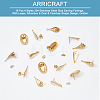 16Pcs 4 Style 304 Stainless Steel Stud Earring Findings STAS-AR0001-40-4